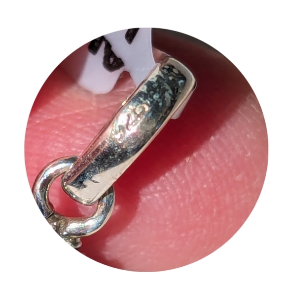 925 Sterling Silver Moss Agate Pendant - Picture 3 of 3